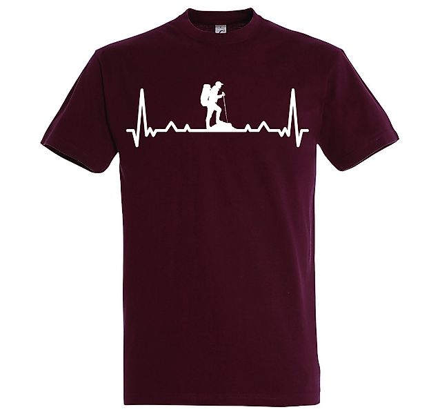 Youth Designz T-Shirt Heartbeat Wandern Herren T-Shirt mit Trendigem Frontd günstig online kaufen