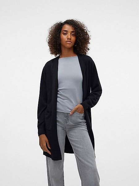 Vero Moda Cardigan Cardigan lange Strickjacke loose fit VMSILJE LS OPEN CAR günstig online kaufen