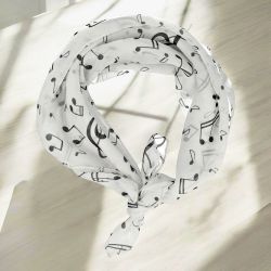 mugesh Schal Chiffon Schal Notenmotive, für günstig online kaufen