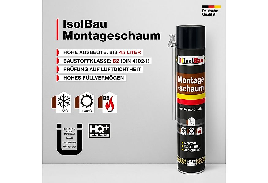 None Montagekleber Montageschaum 4 Dose 750 ml Bauschaum Abdichtung, Innen günstig online kaufen