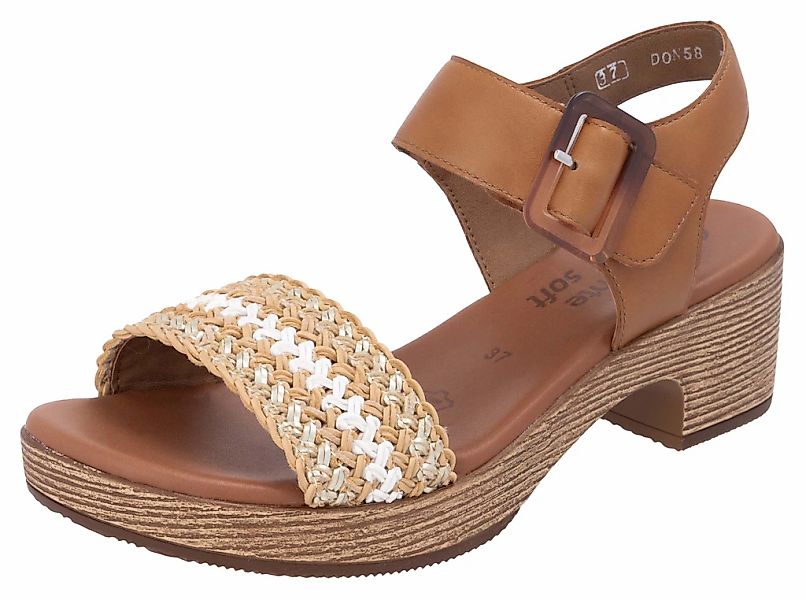Remonte Sandalette, Blockabsatz, Plateau, Sandale, Sommerschuh mit Bandage günstig online kaufen