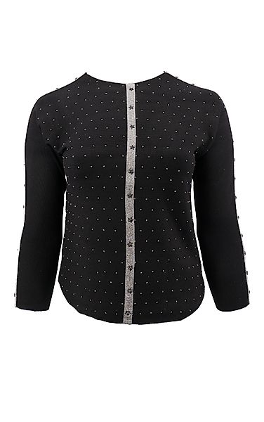 Passioni Strickpullover mit Sterndetail und Strass günstig online kaufen