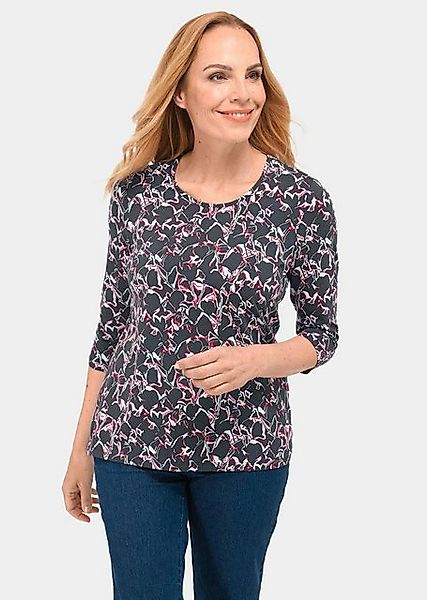 GOLDNER Print-Shirt Raffiniertes Druckshirt mit 3/4-Arm günstig online kaufen