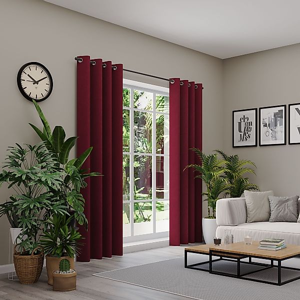 Neutex for you Vorhang "BELMONDO" Ösen 1 Stk. tlg. Uni mit samtiger Oberflä günstig online kaufen