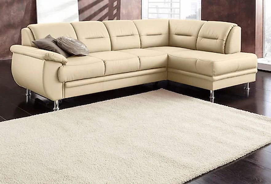 sit&more Ecksofa »Mailand L-Form, B: 250 cm« optional Bettfunktion günstig online kaufen
