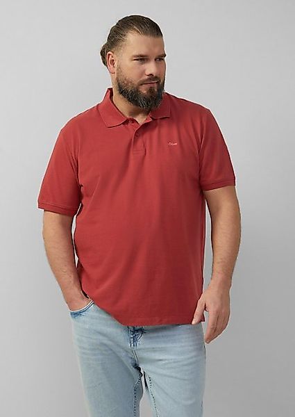 s.Oliver Kurzarmshirt Poloshirt aus Baumwollpiqué Stickerei günstig online kaufen