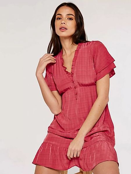 Apricot Minikleid Self Check Angel Sleeve Dress, mit Flügelärmeln, mit Stru günstig online kaufen