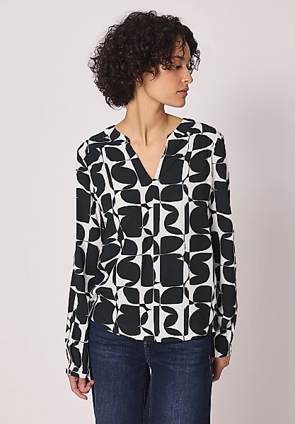 STREET ONE Langarmshirt mit Strukturmix günstig online kaufen