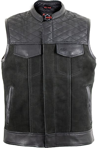 MDM Lederweste Custom Biker Lederweste Nubuk günstig online kaufen