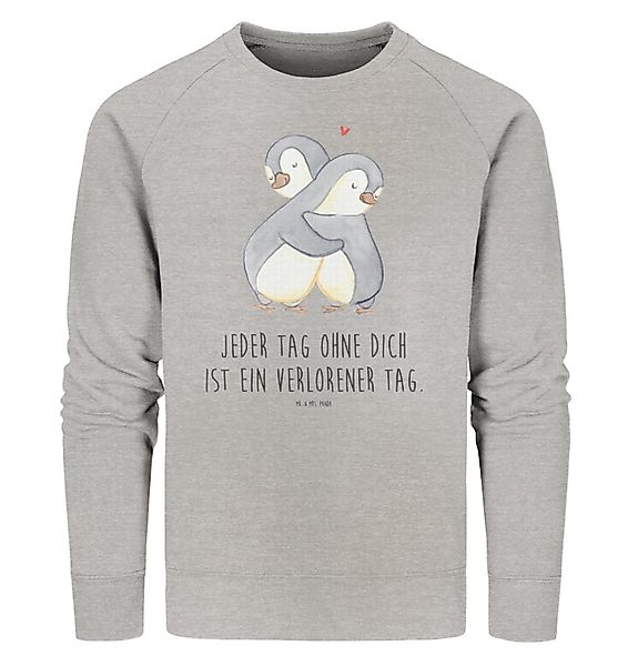 Mr. & Mrs. Panda Longpullover Größe XL Pinguine Kuscheln - Heather Grey - G günstig online kaufen