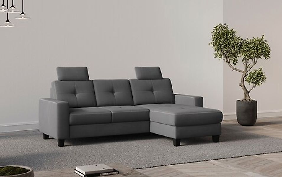 PLACES OF STYLE Ecksofa »Varese« wahlweise mit Bettfunktion und Bettkasten günstig online kaufen