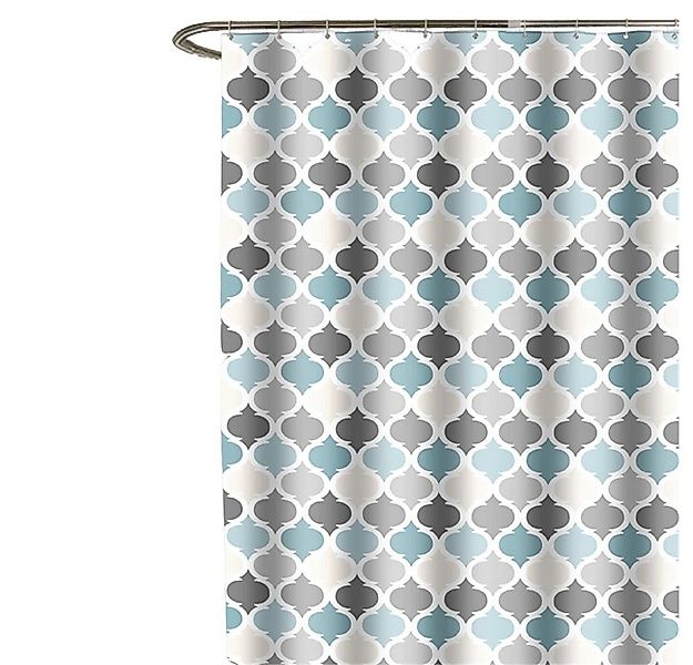 Fanci Home Duschvorhang Bunt Textil Polyester Anti-Schimmel wasserdicht (Sc günstig online kaufen