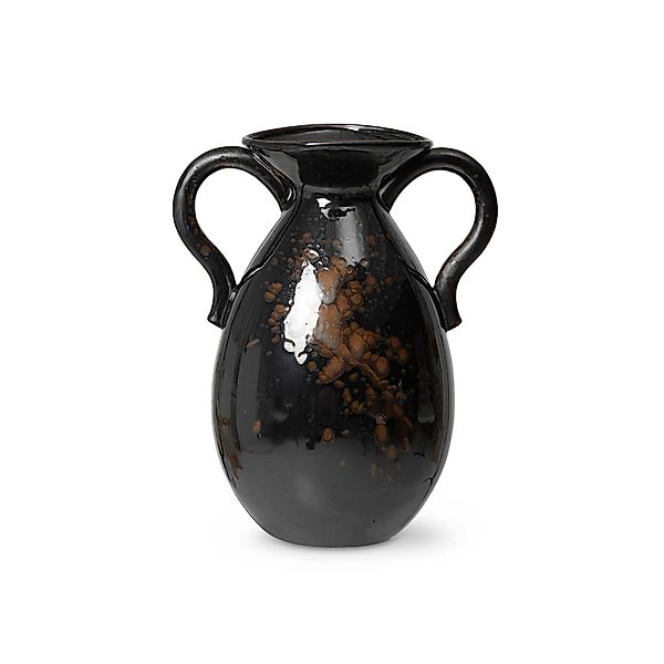 ferm LIVING Vase Verso Floor, schwarz, Höhe 49,4 cm, Keramik günstig online kaufen