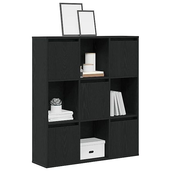 vidaXL Bücherregal Bücherregal Schwarz Eichen-Optik 89x24x101,5 cm Holzwerk günstig online kaufen