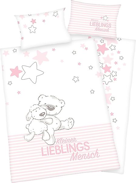 Baby Best Babybettwäsche Kleiner Lieblingsmensch, Flanell, günstig online kaufen