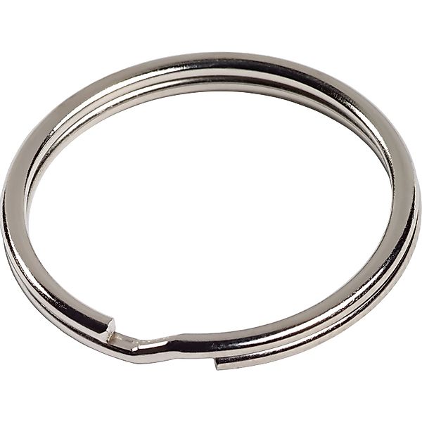 Schlüsselring Stahl Vernickelt Glänzend 30 mm 3 Stück günstig online kaufen