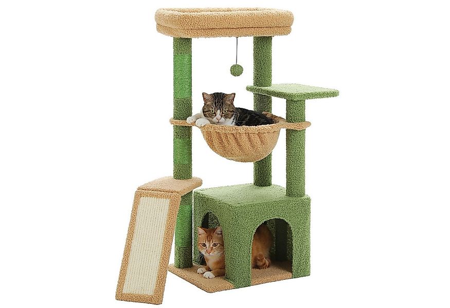 PAWZ Road Kratzbaum Kaktus-Katzenbaum für Hauskatzen 90 cm, mit großer Höhl günstig online kaufen