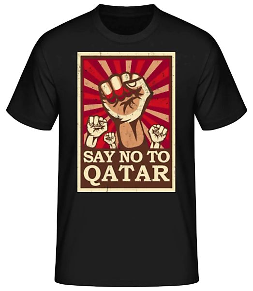 Say No To Qatar · Männer Basic T-Shirt günstig online kaufen