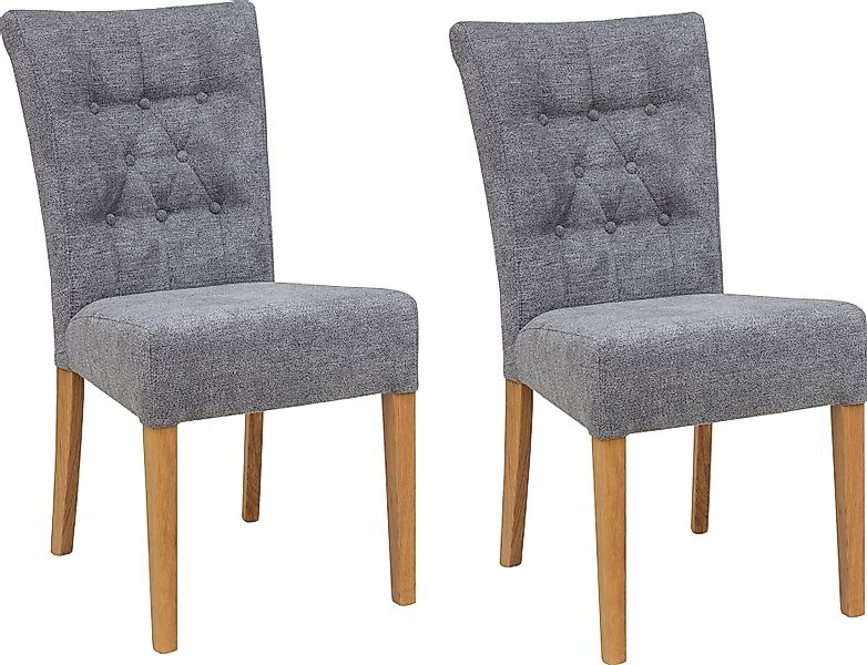 Home affaire Polsterstuhl "Queen", (Set), 4 St., Feinstruktur, Esszimmerstu günstig online kaufen