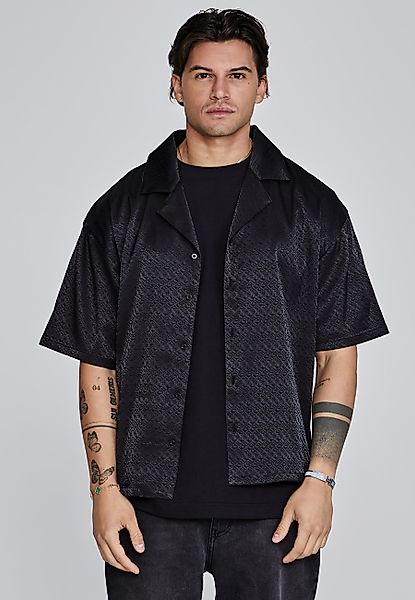 Siksilk Kurzarmhemd SikSilk Herren Schwarzes Resort günstig online kaufen