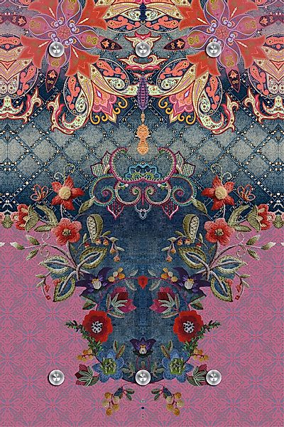 queence Garderobenleiste "Blumen", mit 6 Haken, 80 x 120 cm günstig online kaufen