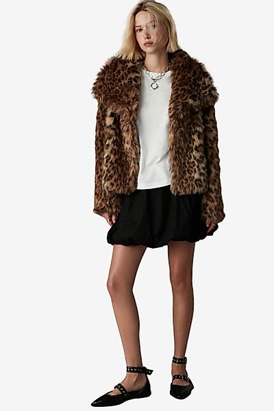 Next Fellimitatjacke Kurze Kunstfelljacke – Kurzgröße günstig online kaufen