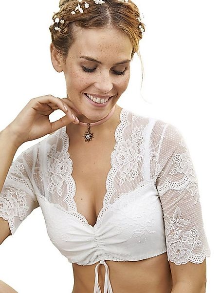 Nina Von C. Dirndlbluse Dirndlbluse, halbarm Tracht (Stück, 1-tlg) - günstig online kaufen