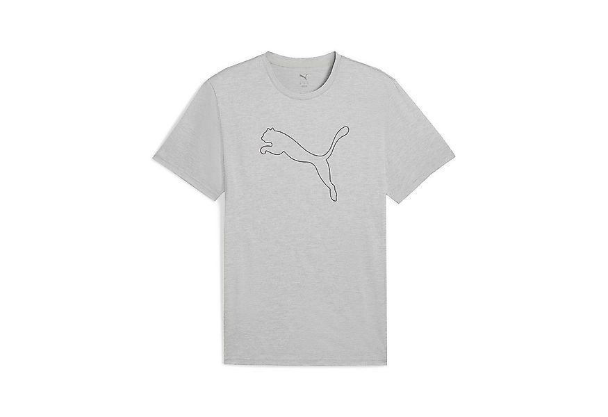 PUMA Trainingsshirt TAD ESSENTIALS Meliertes T-Shirt mit Cat Logo Herren günstig online kaufen