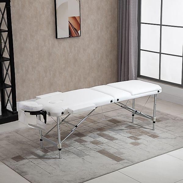 HOMCOM klappbare Massageliege höhenverstellbar mit Kopfkissen für Salon & S günstig online kaufen