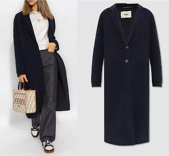 FENDI Wintermantel FENDI Double Face Cashmere Long Coat Mantel Parka Jacke günstig online kaufen