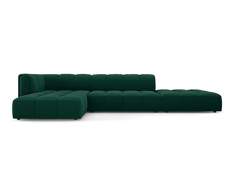Milo Casa | Ecksofa Francesca Samt links 5-Sitzer günstig online kaufen