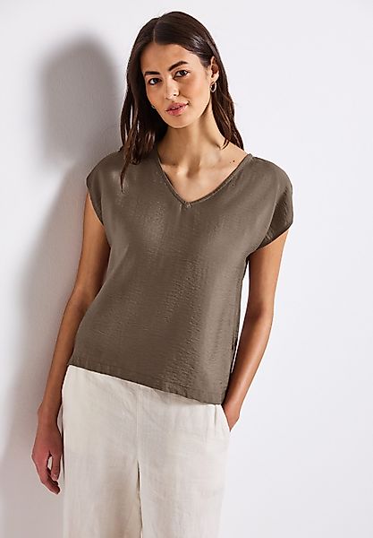 STREET ONE Shirtbluse mit V-Neck günstig online kaufen