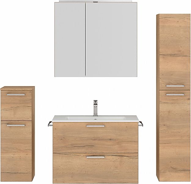 nobilia Badmöbel-Set "Tolvina", (4 St., vormontiert, mit Soft-Close), inkl. günstig online kaufen
