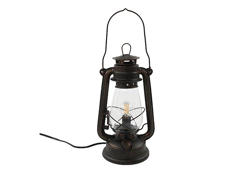 Lindby Tischleuchte Raisa, Metall, Braun IP20, 1 x 40 W günstig online kaufen