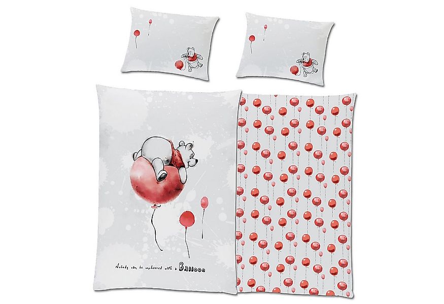 BERONAGE Kinderbettwäsche Winnie the Pooh Baby / Kleinkind Balloon Bettwäsc günstig online kaufen