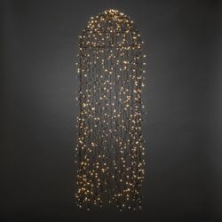 KONSTSMIDE LED-Lichtervorhang Weihnachtsdeko aussen, schwarz, 900 günstig online kaufen