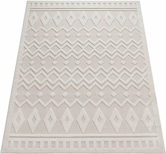 Paco Home Teppich »Livorno 671«, rechteckig, 14 mm Höhe, Uni-Farben, Scandi günstig online kaufen