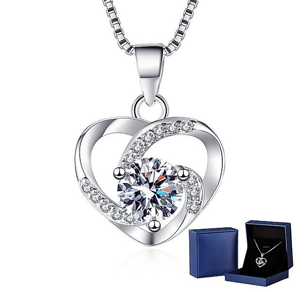 PFCTART Herzkette Damenherz-Halskette aus 925er Sterlingsilber (Ideal für F günstig online kaufen