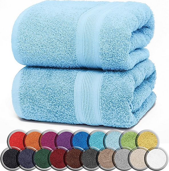 NatureMark Saunatuch Frottier Saunatücher 80x200cm, 100% Baumwolle (2-St), günstig online kaufen