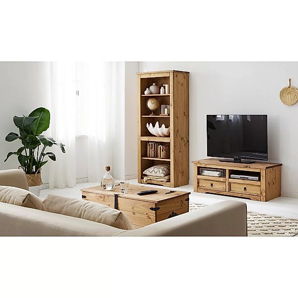 home24 Maison Belfort TV-Lowboard Finca Rustica I Massivholz Kiefer 120x46x günstig online kaufen