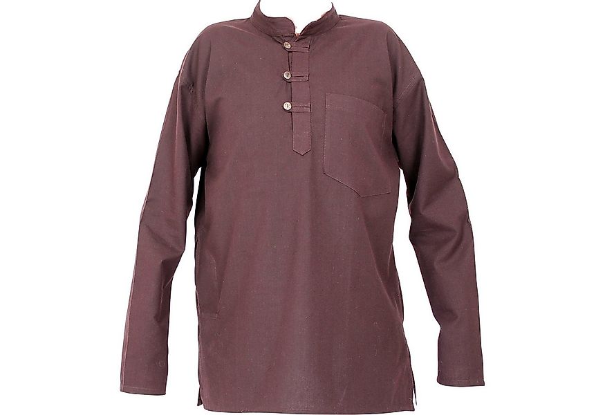 BUDDHA arts&more Langarmhemd Traditionelles Nepalhemd Kurta Fishermanhemd L günstig online kaufen