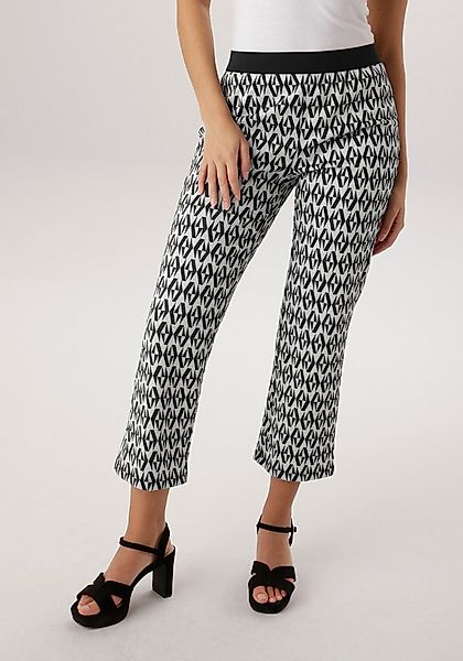 Aniston SELECTED Schlupfhose mit modischer Jacquardmusterung - NEUE KOLLEKT günstig online kaufen