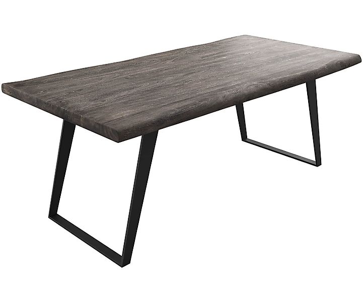 DELIFE Esstisch Edge, Akazie Platin 200x100 günstig online kaufen