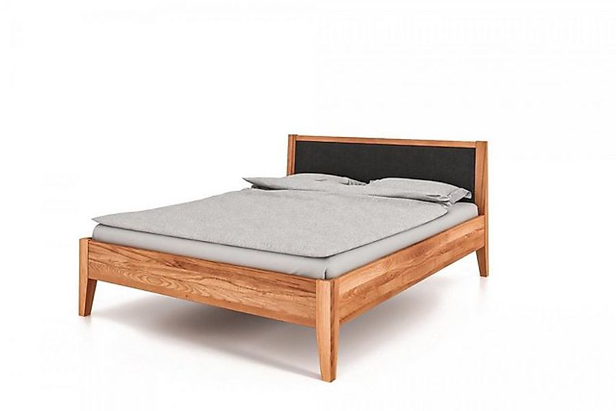 Natur24 Einzelbett Bett Sydo 9 kernbuche massiv 80x200cm mit Polsterkopftei günstig online kaufen