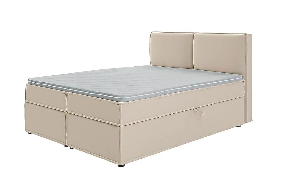 S-STYLE Boxbett mit Stauraum und Topper  H3 Uma ¦ beige ¦ Maße (cm): B: 160 günstig online kaufen