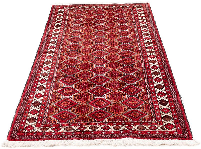 morgenland Orientteppich »Belutsch - 180 x 91 cm - rot«, rechteckig, Wohnzi günstig online kaufen