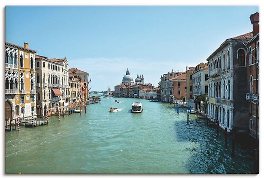 Artland Leinwandbild »Canale Grande Venedig bei Sonnenschein«, Italien, (1 günstig online kaufen