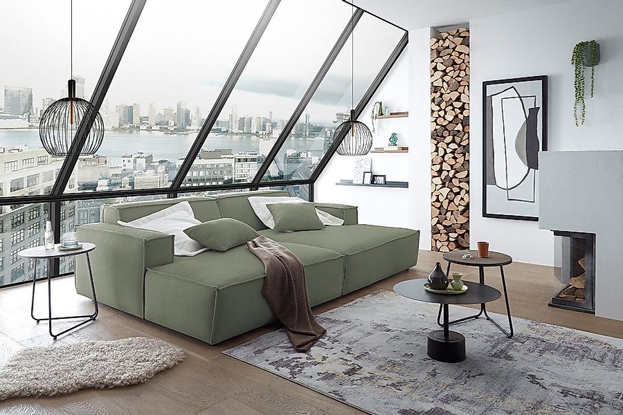KAWOLA Big-Sofa SAMU, Couch Feincord verschiedene günstig online kaufen