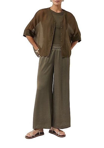 Comma Shirtbluse im transparenten Look und mit Knopfleiste günstig online kaufen