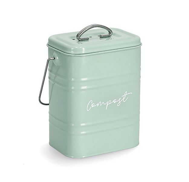 Zeller Present Aufbewahrungskorb Kompostbehälter, Metall, mint günstig online kaufen